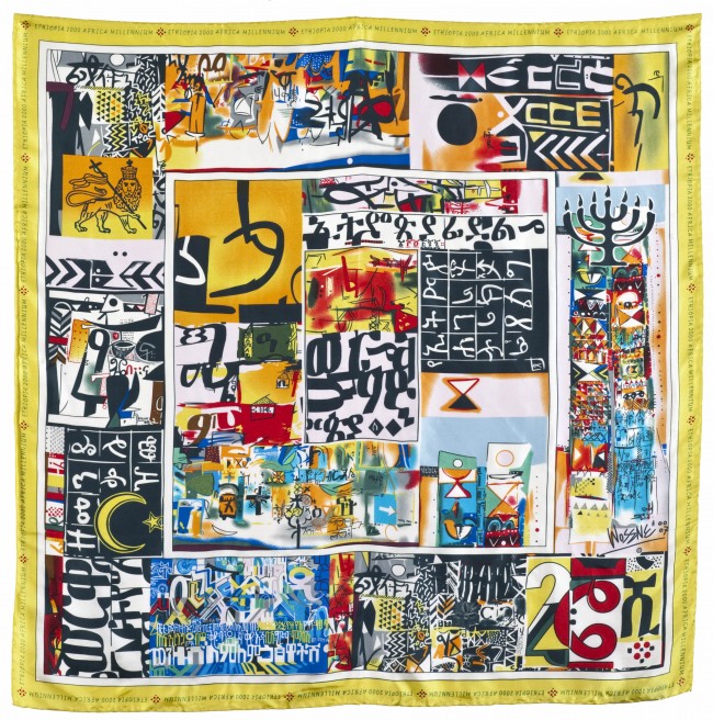 Silk Scarf Wosene Worke Kosrof